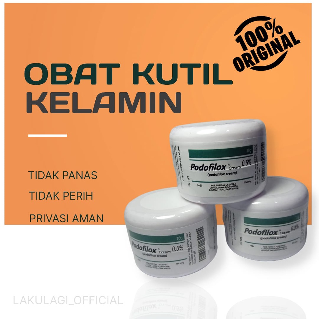 Obat kutil kelamin PODOFILOX merontokan kutil tanpa rasa panas atau perih
