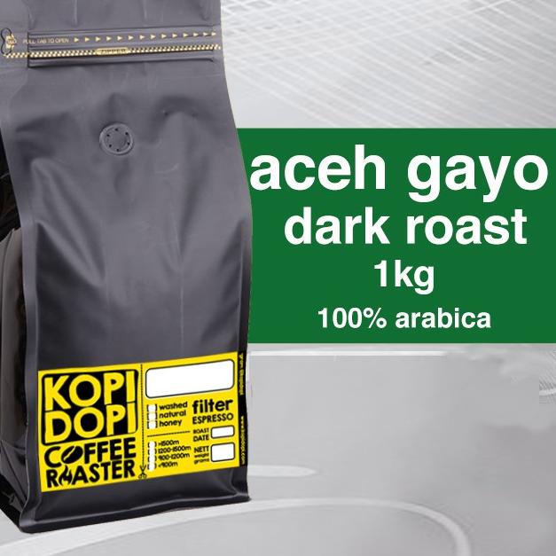 

➥ Kopi Arabika Aceh Gayo Starbucks Style Sumatra Dark Espresso Roast 1kg 1 kilo kg ☏