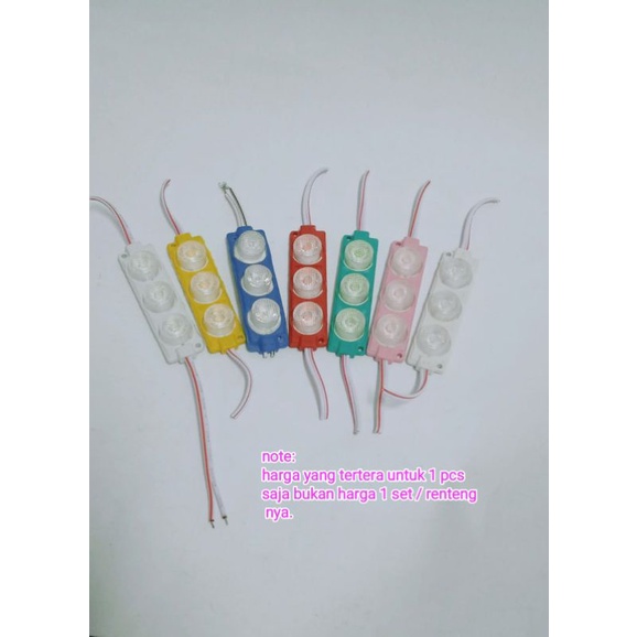 LAMPU LED MODUL SMD  3 MATA SMD JUMBO DC 12VOLT DAN 24VOLT