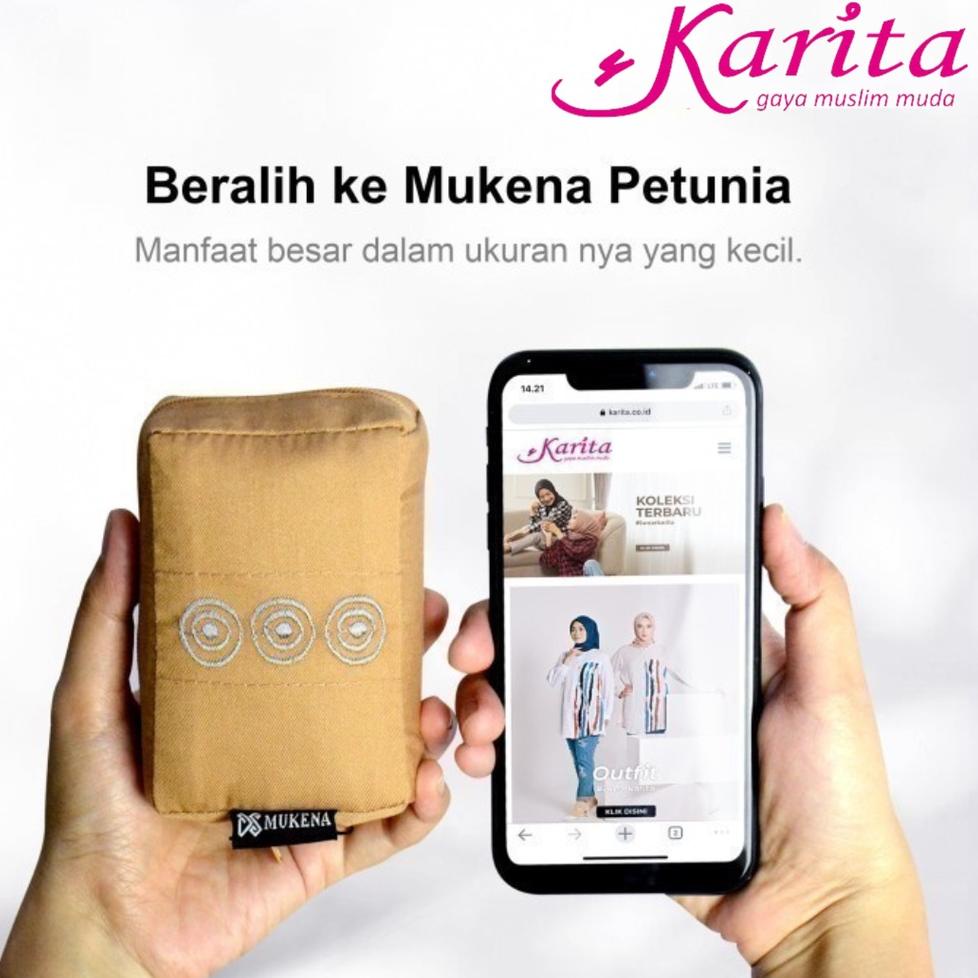 REKOMENDASI Karita - Petunia Mukena Mini Dewasa - Mukena Traveling Atas Bawah Rekor Muri