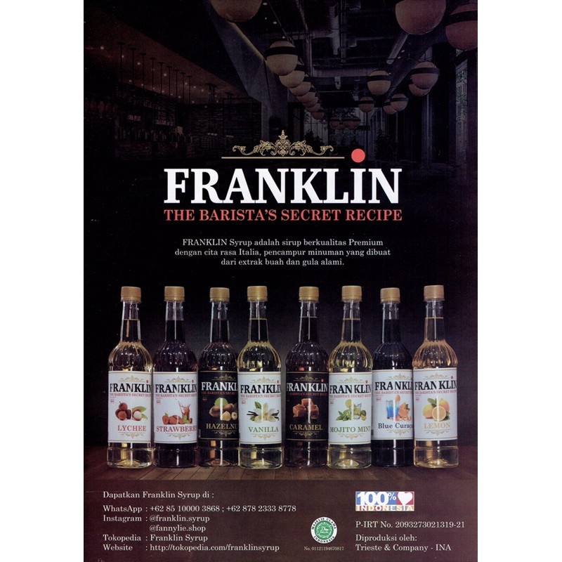 

✨NEW✨ -Franklin Syrup Rasa Vanilla- 1.1.23