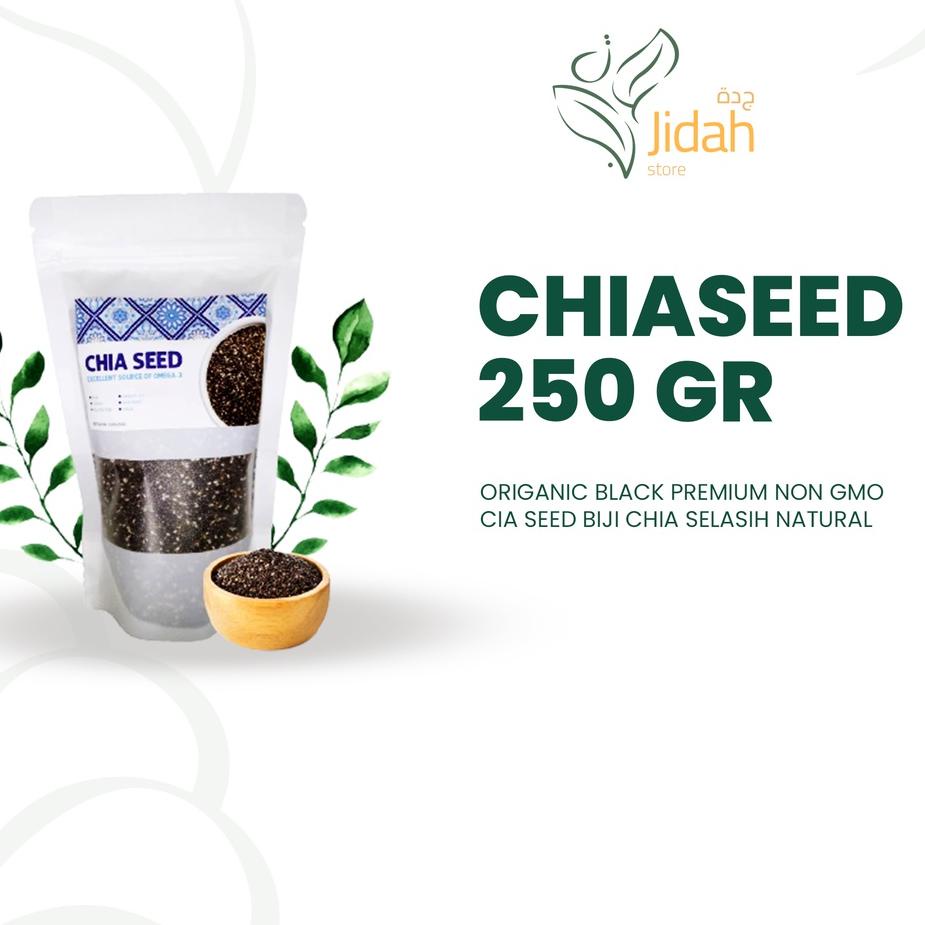 

֍ chia seed organic premium 250gr non GMO biji Chia selasih chia seed makanan diet cia sead orkanik ♧