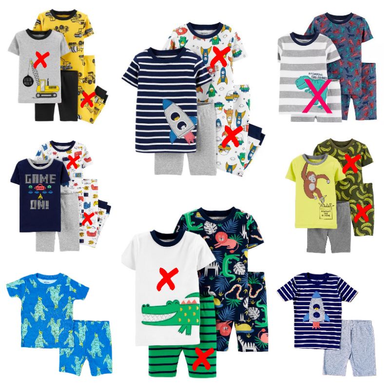 Piyama Stelan Baju Tidur Anak Cowok Carters 2