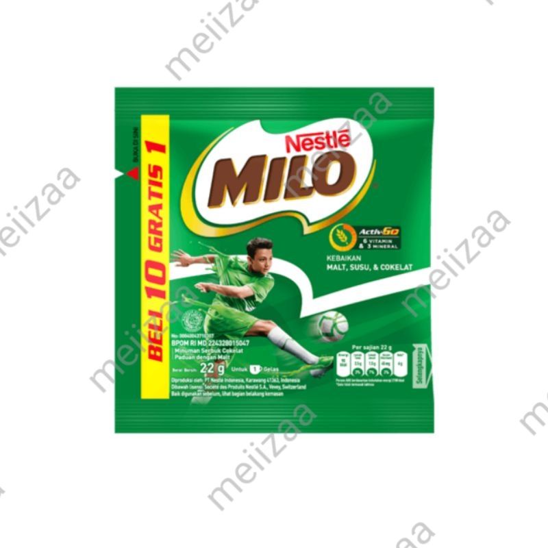 

Milo ActivGo Malt Susu Cokelat Sachet 22gr