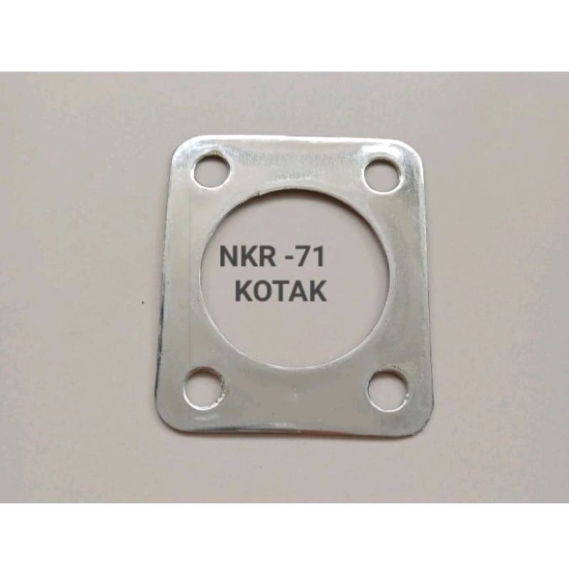 Paking knalpot mobil plat polos gasket Paking jos bahan plat segitiga segiempat NKR 71 Ryno HT Hino Dutro PS 100 Dyna S 75 PS Canter