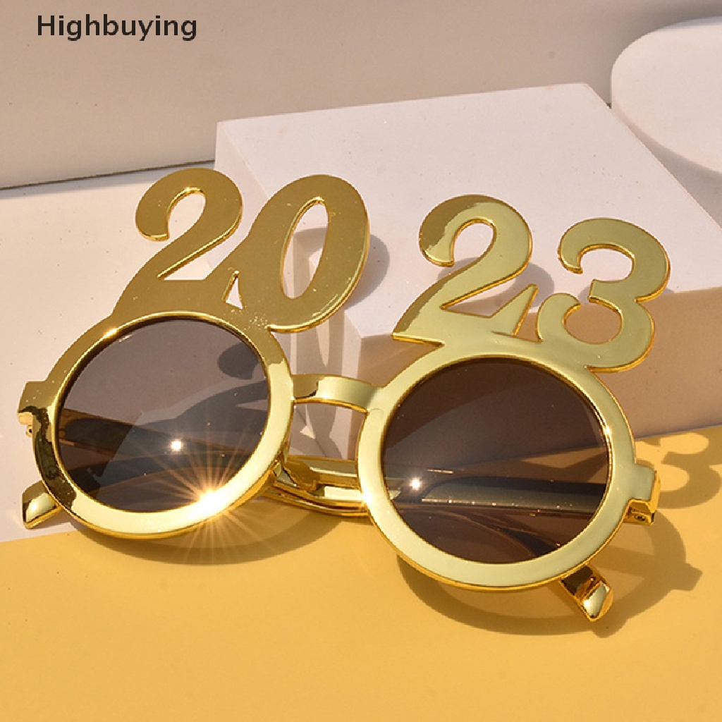 Hbid Kacamata Pesta Tahun 2023tahun Hawa Number Sunglasses Photo Booth Props Aksesoris Untuk Pesta Tahun Baru Hajatan Party Supplies Glory