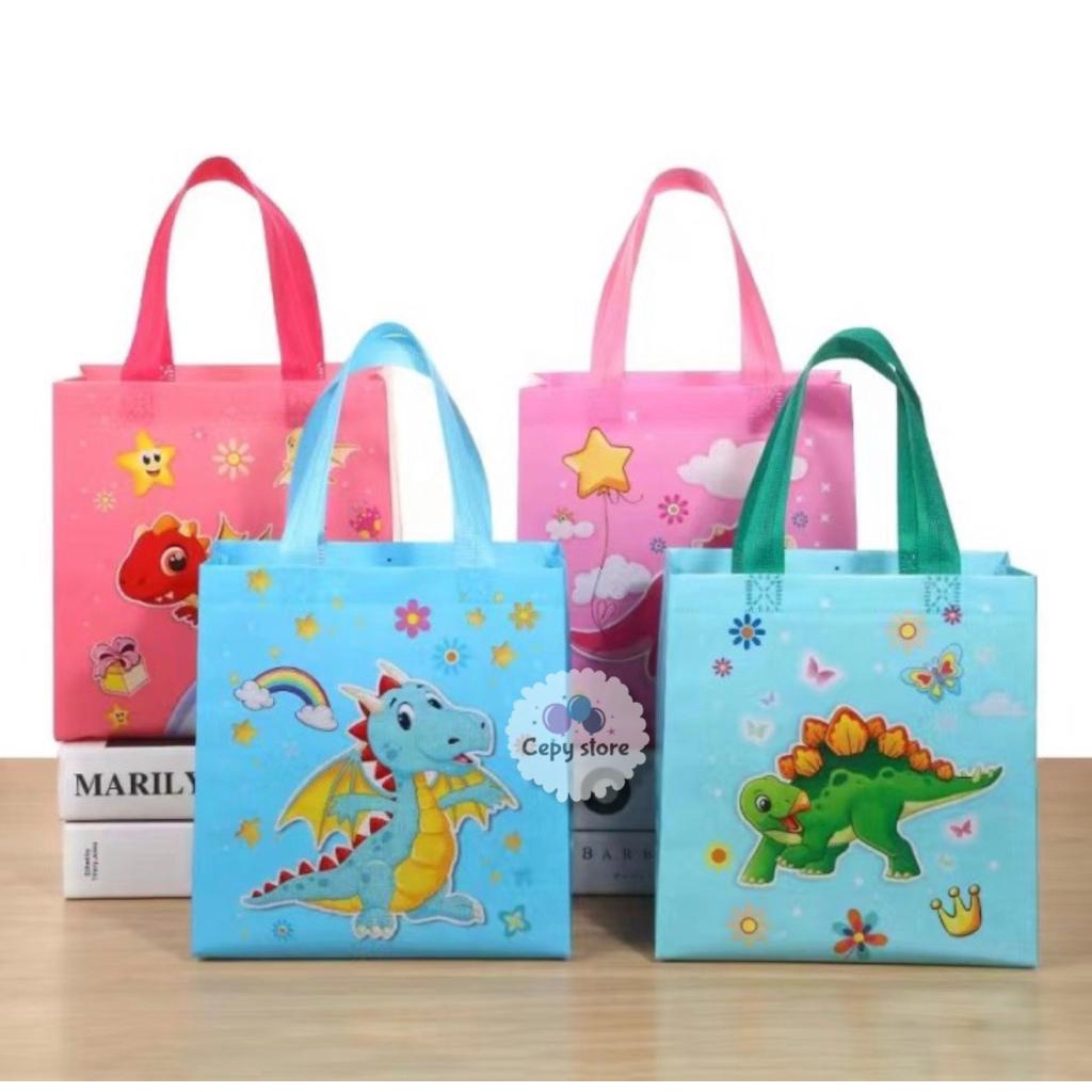 

Tas Souvenir Ulang Tahun Anak / Goodie Bag / Tas Ultah Cute Dino S