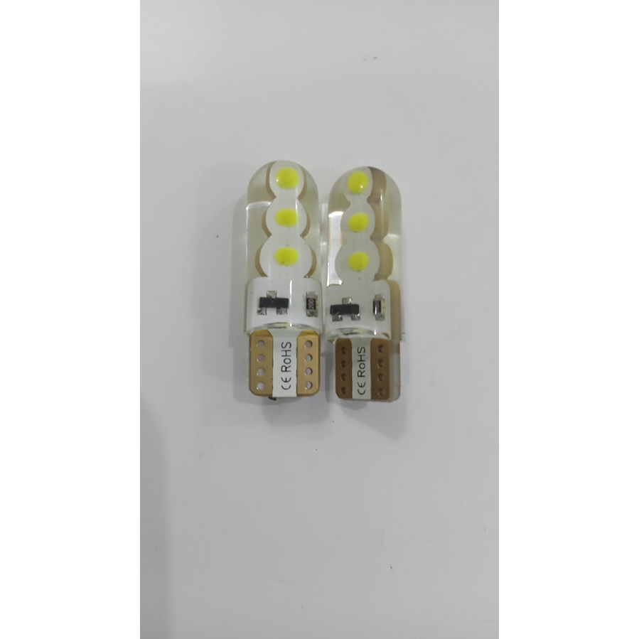 LAMPU LED SEN SENJA T10 JELLY 6 MATA COB BATIK KEDIP FLASH / KEDIP [WERACE]