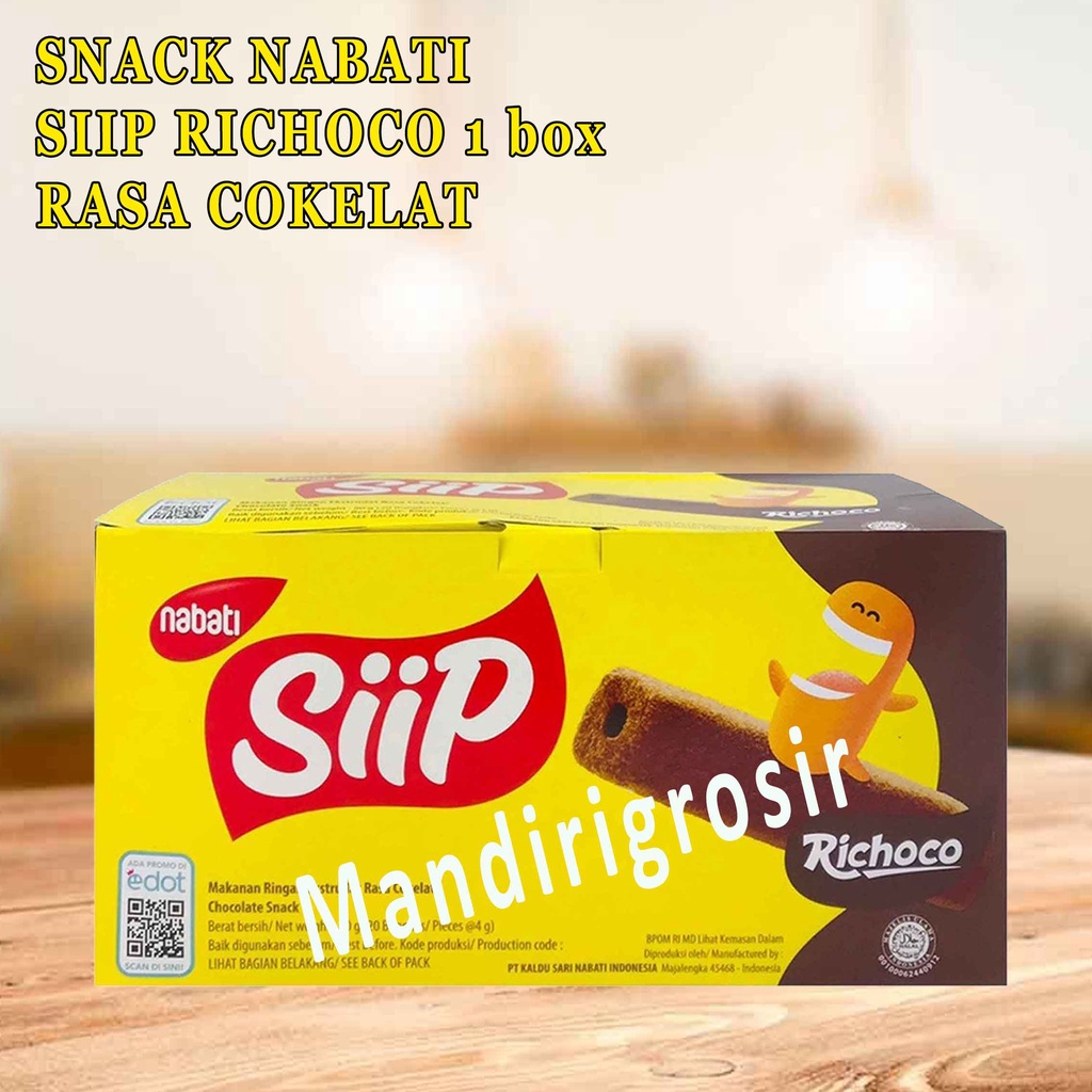 

SIIP NABATI RASA COKELAT* NABATI SIIP RICHOCO 4g* 1 BOX