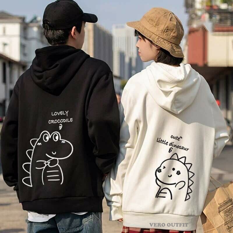 Atasan Sweater Hoodie Hodie Distro Jumbo Couple Kapel Coupel Pasangan Laki2 Laki Perempuan Pria Gamb