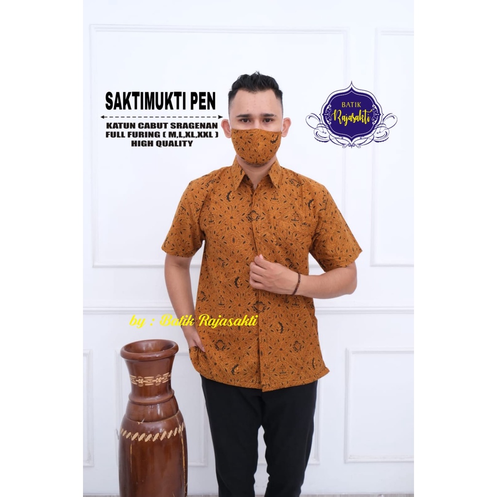 SAKTIMUKTI PEN RAJASAKTI KEMEJA BATIKSOLOAMANAH LENGAN PENDEK PANJANG LAPIS FURING PREMIUM KATUN HALUS AUSHAF BABON ANGKREM BAHUWIRYA BANAMITRA BANAMITRA PUTIH BANGSAWAN BAYU PUTRA BERLIAN BIRU BHARATAYUDA BIMASENA BIRENDRA BIRU INDAH BRAHMAKERTA BRAHMA