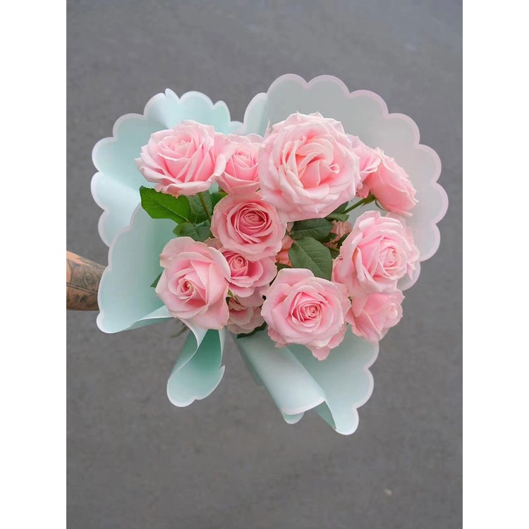 Flower Wrapping Paper Kertas Buket Bunga Korea Cellophane Bouquet Hias Dekorasi ECER 3 LEMBAR KB6181