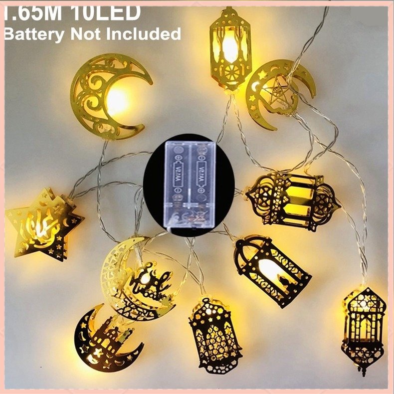 【COD】Lampu Tumblr 10-led Panjang 1.65m Untuk Dekorasi Ramadhan Idul Fitri Lampu Hias Lebaran Dekorasi Idul Fitri