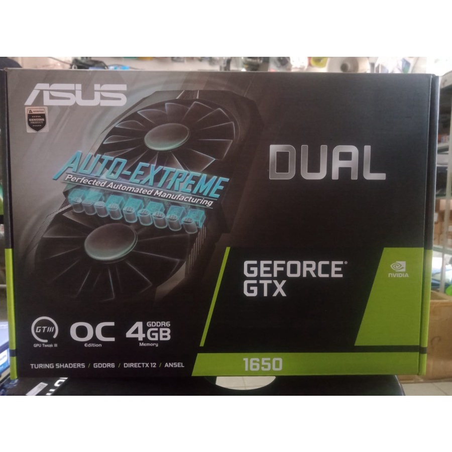 VGA Graphic Card ASUS DUAL Geforce GTX 1650 OC edition 4GB GDDR6