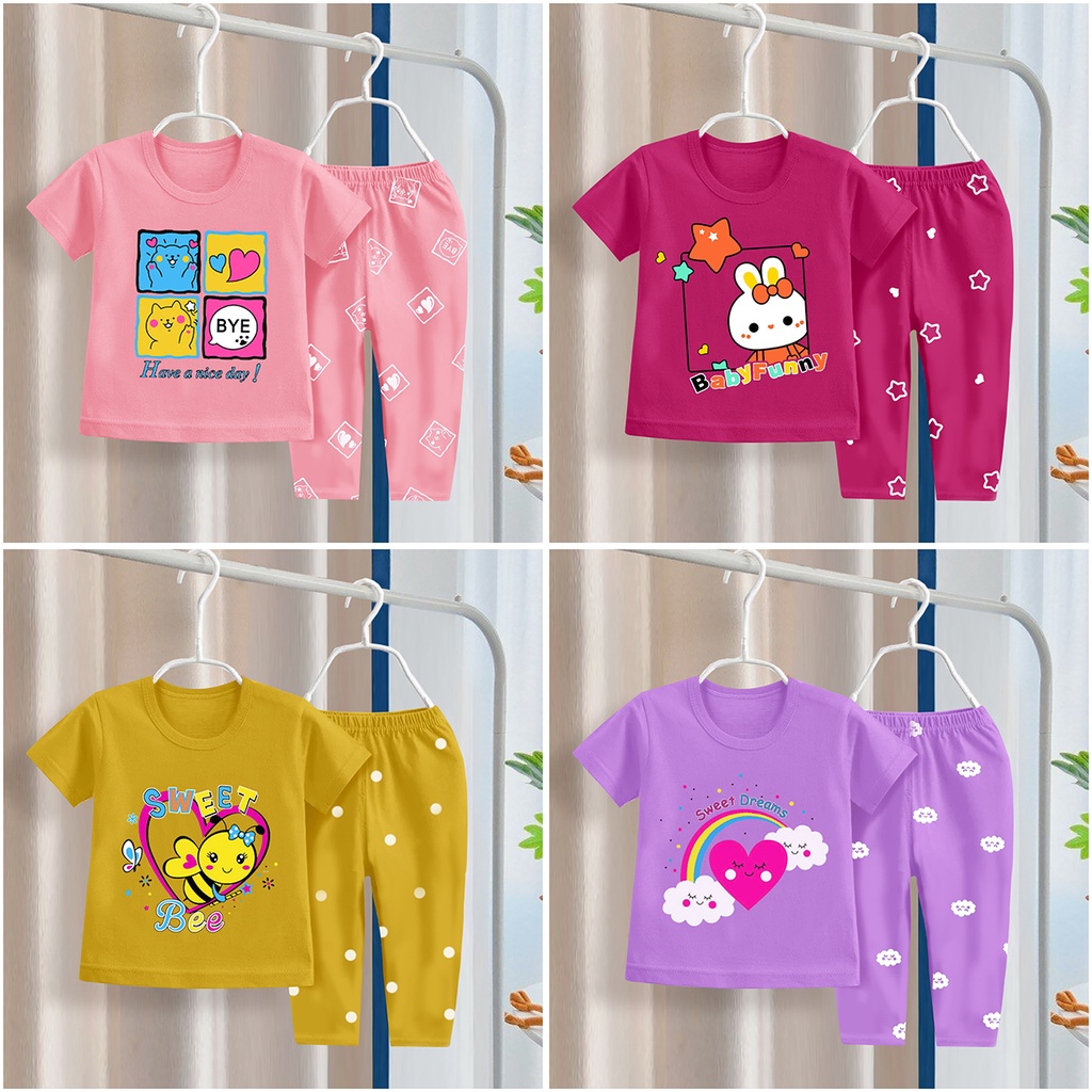 RAMORA SETELAN BAJU ANAK PEREMPUAN/ SET ANAK CEWEK CELANA PANJANG