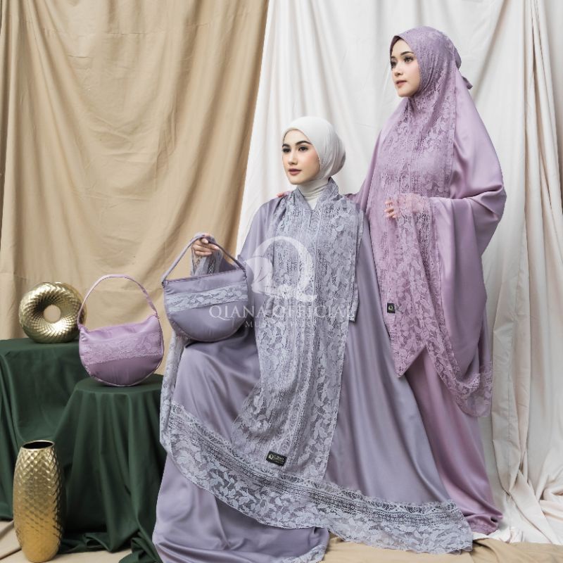 Mukena Dewasa Silky Daily Qiana 2in1 Series Aisyah