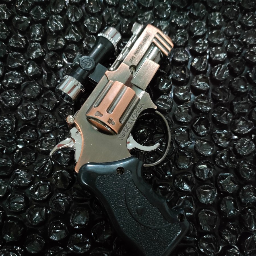 koleksi korek api gas bentuk pistol mini laser Model Api Las MURAH