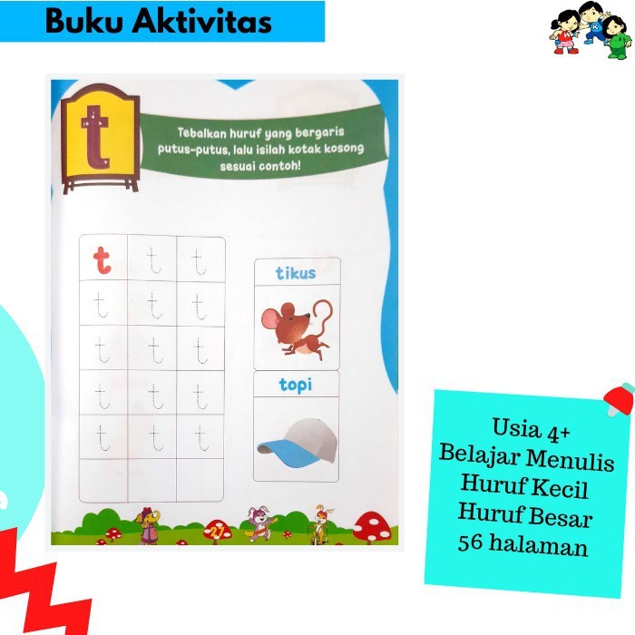 Promo Erlina - Buku Pandai Menulis Huruf Kecil Huruf Besar Happy Holy Kids Terlaris