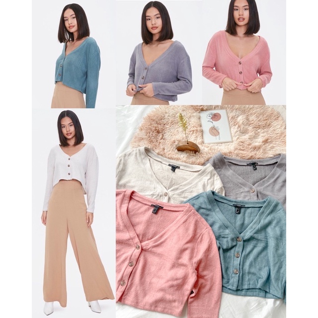 Forever21 knit wolly boxy cardigan//fashion.branded2016