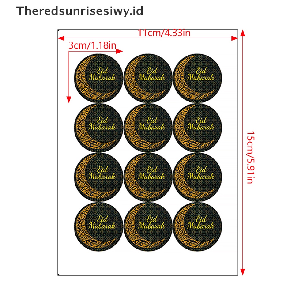 # Baju Lebaran # 10pcs Stiker Lebaran Al Fitr Segel Label Candy Box Decor Ramadhan Kareem Gift Bag Sticker Eid Mubarak Perlengkapan Pesta Muslim Islami~