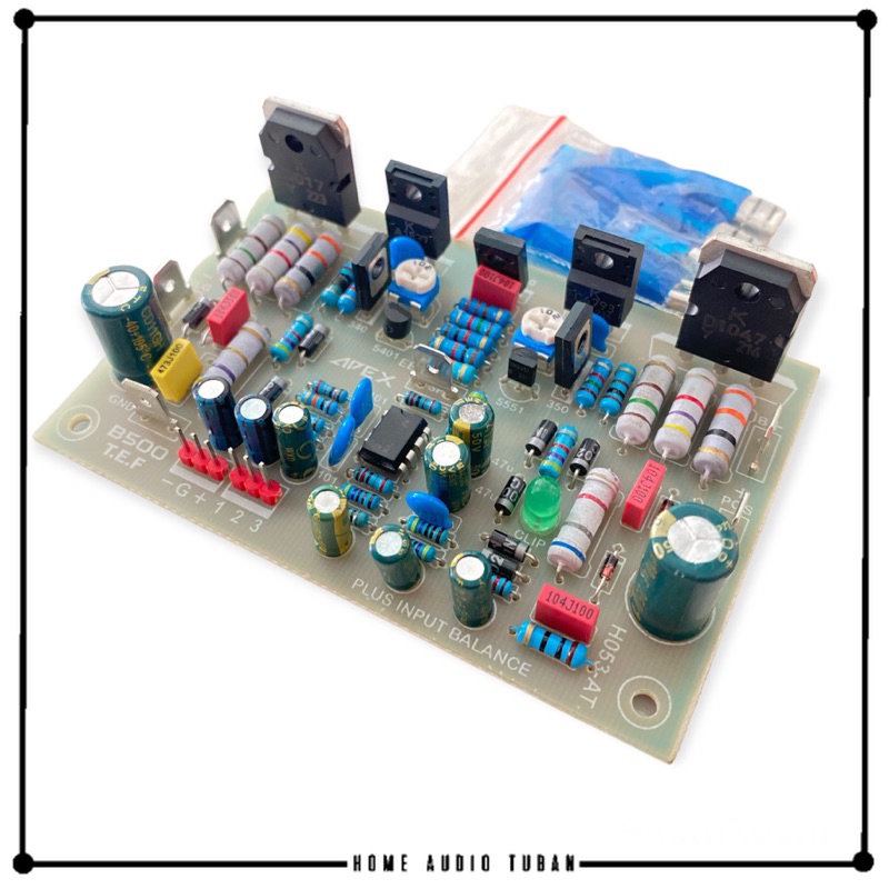 Kit Driver Amplifier APEX B500 TEF INBAL pcb FIBER fr4