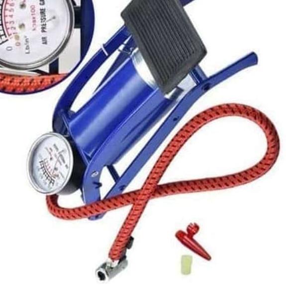 ➯ pompa angin injak kaki manual mini motor mobil sepeda pompa angin bola balon matras mini portable 