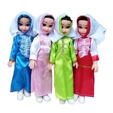 Boneka Anak Ngaji Baca Surat Alquran / Mainan Boneka Hijab