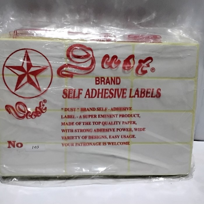 

Produk Unggulan] Sticker Label Dust no.103-121