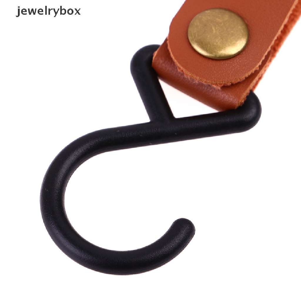 [jewelrybox] Outdoor PU Leather Hooks Portable Camping Tripod Penyimpanan Baju Gantungan Hook Butik