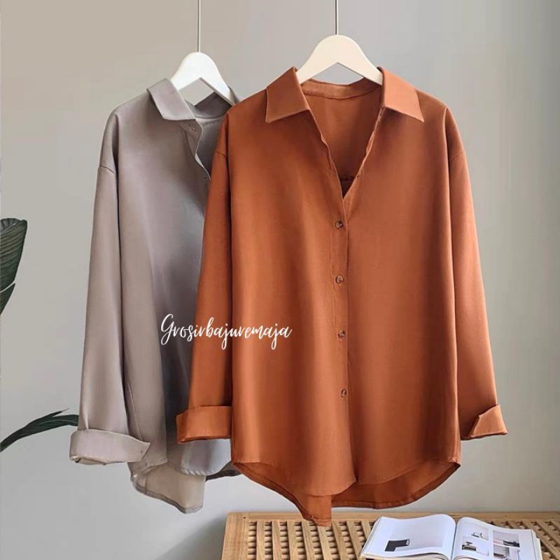 Lala shirt - kemeja wanita - shirt kemeja - shirt korea - kemeja korea - atasan wanita - Korean styl