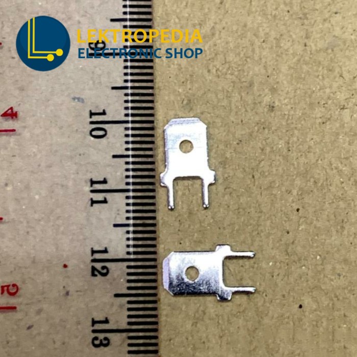 Skun Tancap PCB 6.3mm Male Konektor 6,3mm Terminal Cowok Kabel