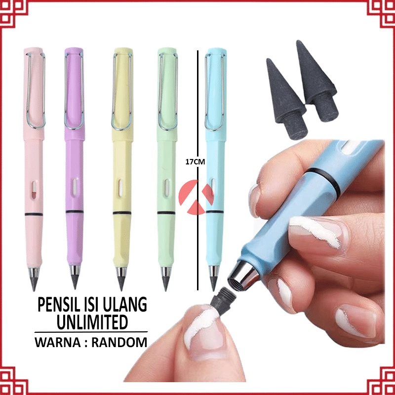 

AKN PENSIL ETERNAL AJAIB REFIL UNLIMITED TANPA RAUTAN WARNA MACARON / ALAT TULIS ANAK SEKOLAH