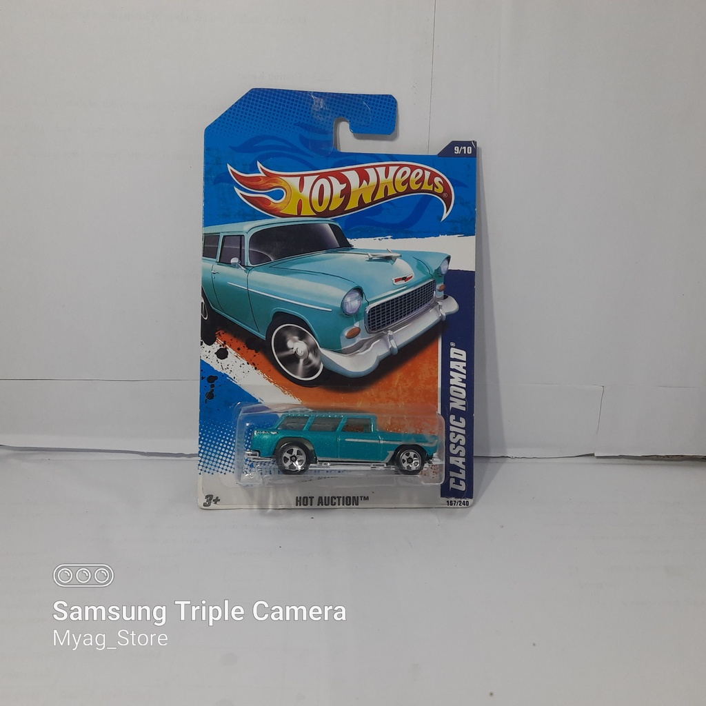 Hot wheels hot auction blue card