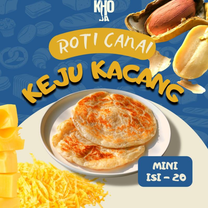 

Roti Canai KEJU KACANG / Medium isi 10 / Mini isi 20 / Jumbo isi 5 / Roti Cane / Roti Maryam / Roti Konde / Roti Parata