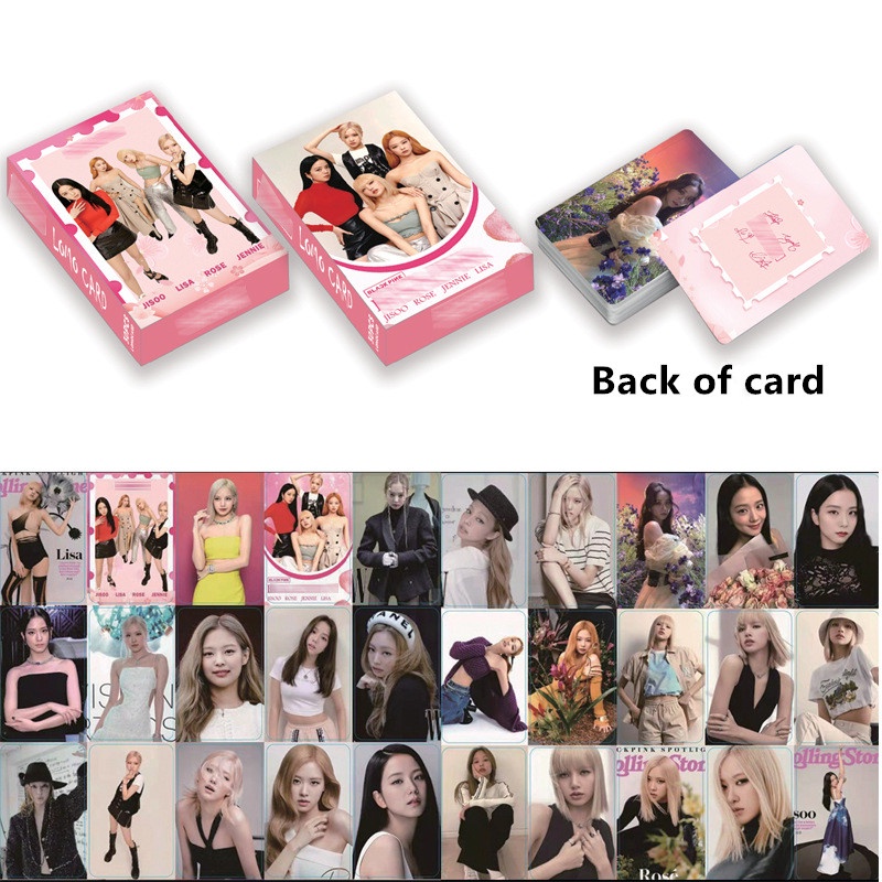 30pcs/box BP Magazine Album Foto Photocards LISA ROSE JENNIE JISOO Kartu Lomo Blackpink Postcard Kpop READY STOCK Blackpink