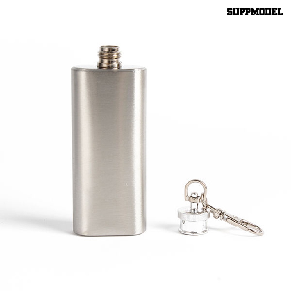 [SM] Botol Anggur Mini 2oz Termos Hip Flask Minuman Keras Stainless Steel Dengan Tutup Sekrup Portable