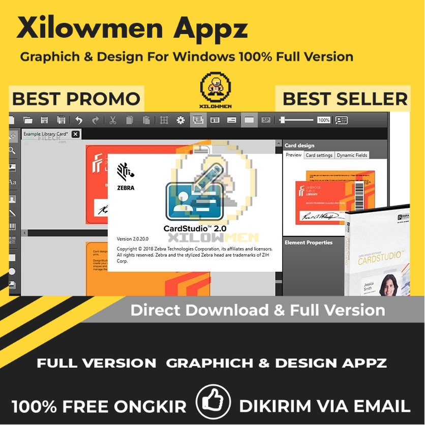 [Full Version] Zebra CardStudio Professional Pro Design Graphics Lifetime Win OS