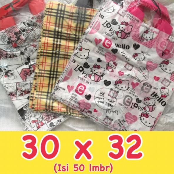 

Kejar Grosir Soft Handle / Softhandle Motif Shopping Bag 36/30x32