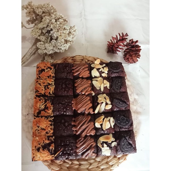 

brownies fudgy besar