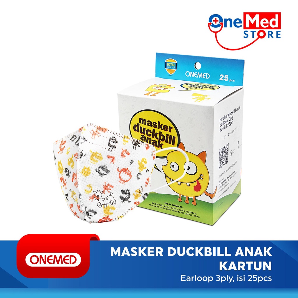 Masker Duckbill Anak Karet Onemed 3ply OJ OJ