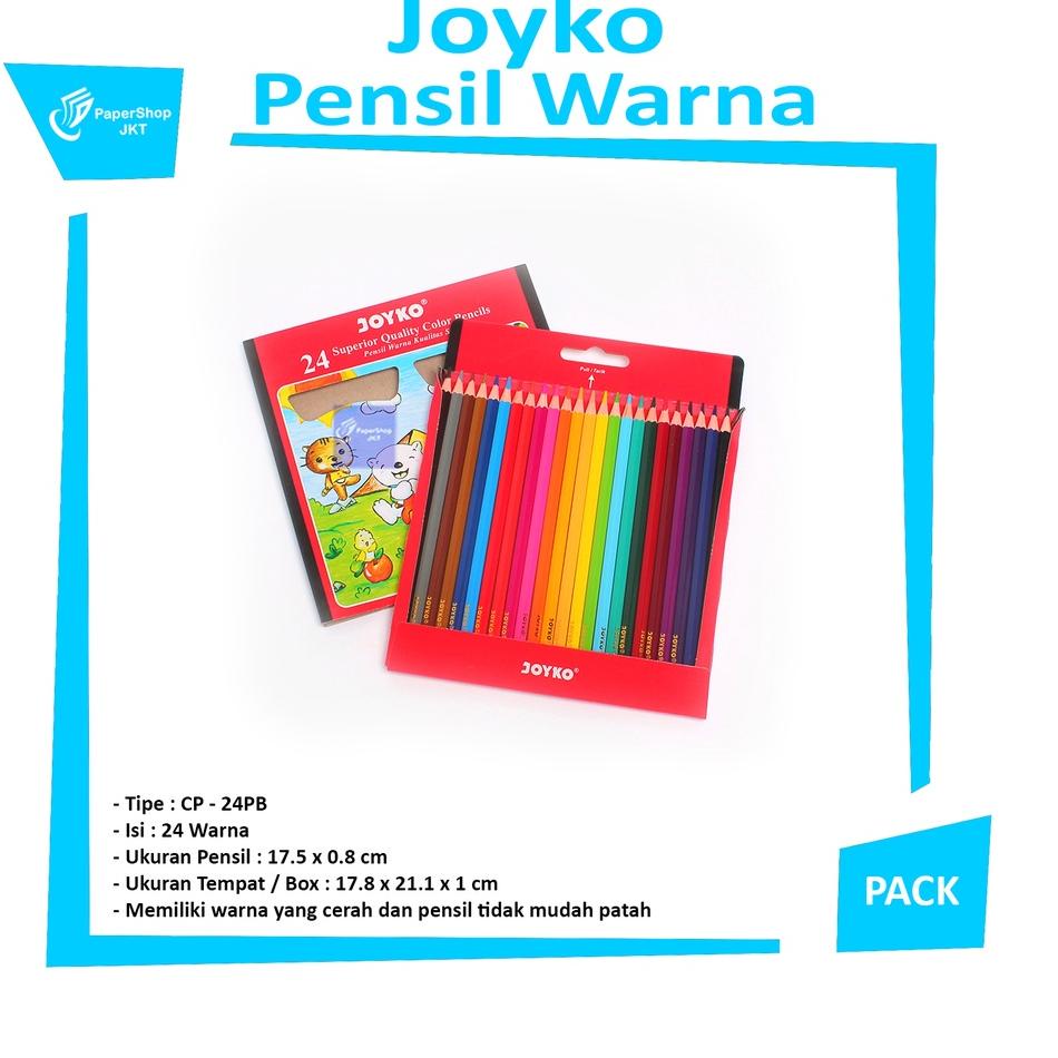 

Diskon Terviral JOYKO - Pencil Color CP-24PB Pensil Warna 24 - Set