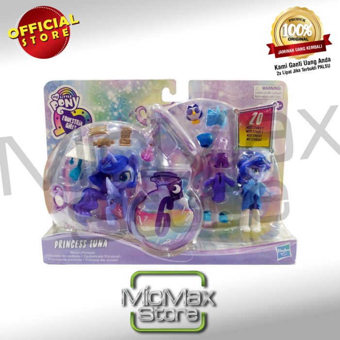 ✿ BISA COD✿ My Little Pony Princess Luna Potion Princess Set with Figure & Pony