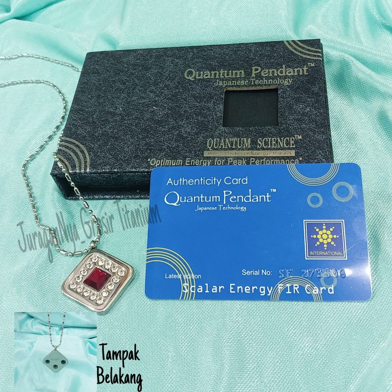 KALUNG KESEHATAN TITANIUM PRIA WANITA SCIENCE MAGNETIC+KOTAK+SERTIFIKAT