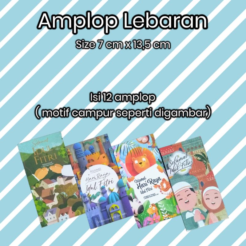 

Amplop lebaran premium isi 12pcs ukuran sedang (kertas 150g)