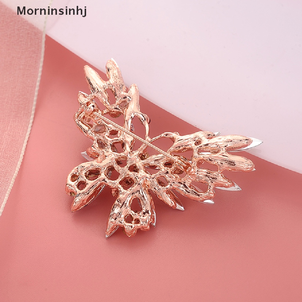 Mornin Fashion Kristal Warna-Warni Bros Pin Hewan Kupu-Kupu Enamel Wanita Hadiah Perhiasan id