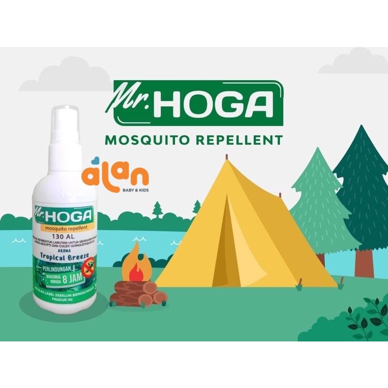 Mr.Hoga 130 AL Mosquito Repellent 80ML - Cairan Anti Nyamuk