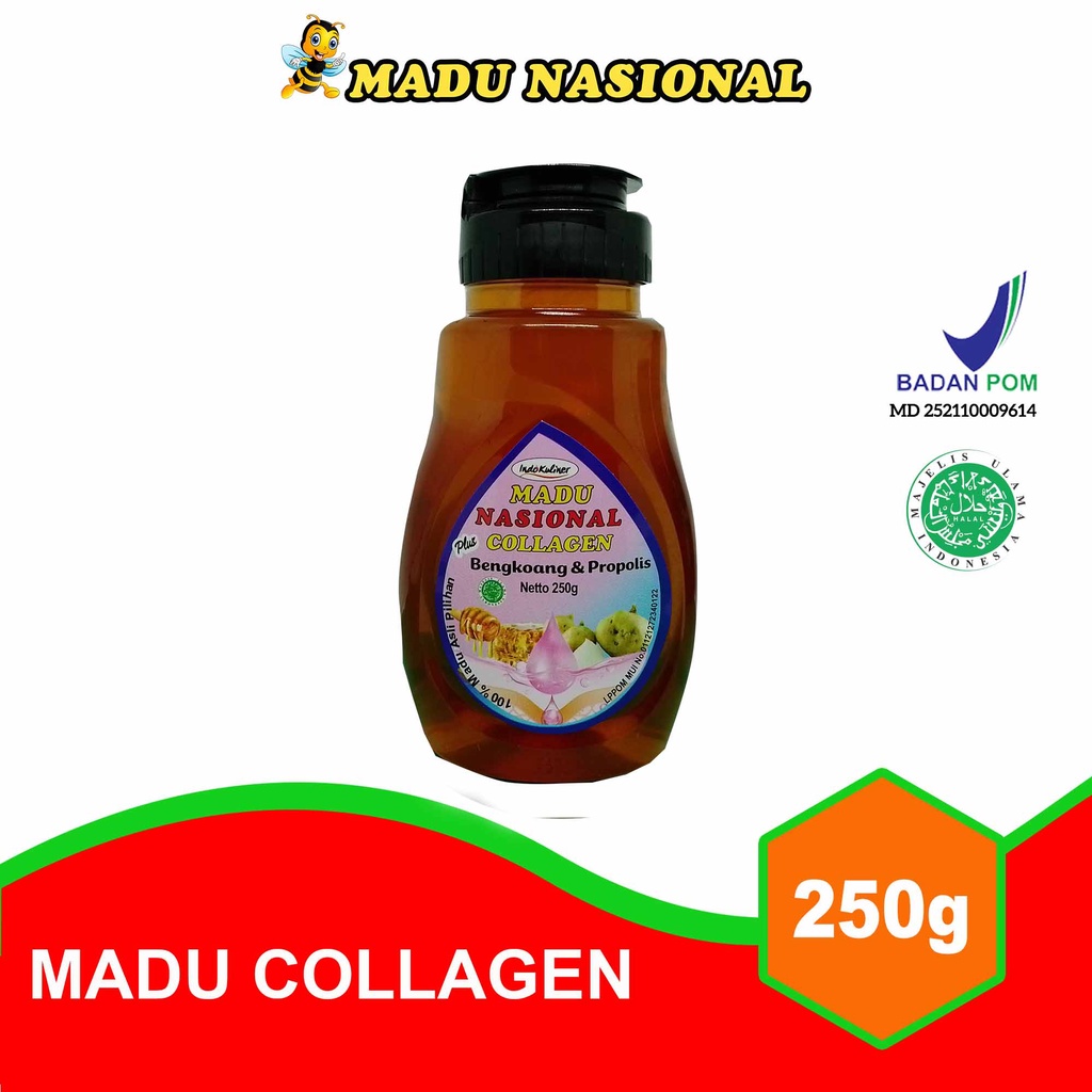 

Madu Nasional Kolagen Collagen 250gr Extra Bengkoang Propolis