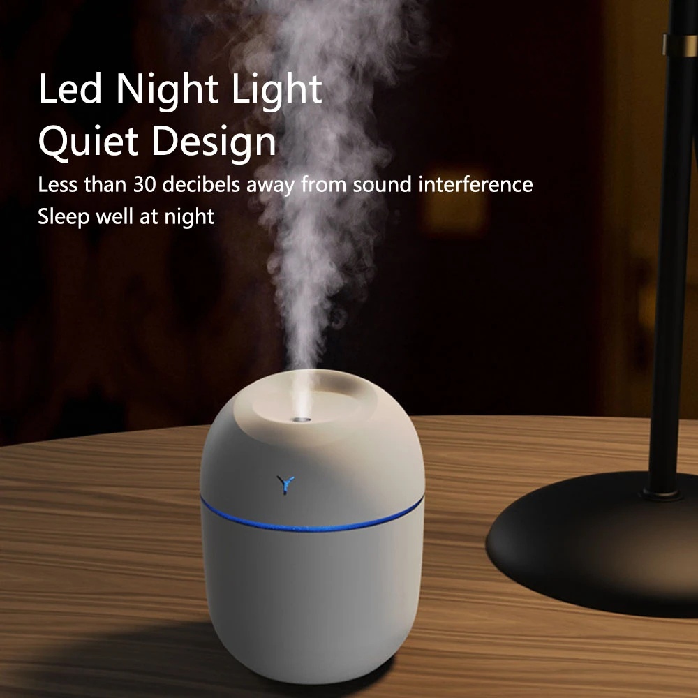 3pcs/set 250ML USB Aroma Essential Oil Diffuser Mini Air Humidifier LED Night Lamp Diffuser Portable Pengharum Ruangan Mobil Untuk Mobil Rumah