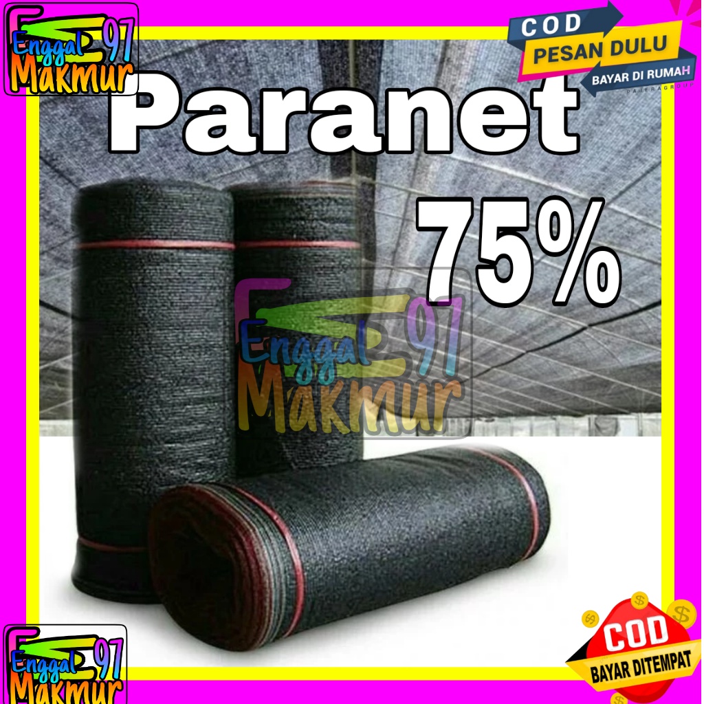 [PROMO] Paranet Import 75% (eceran)  lebar 3m peneduh tanaman