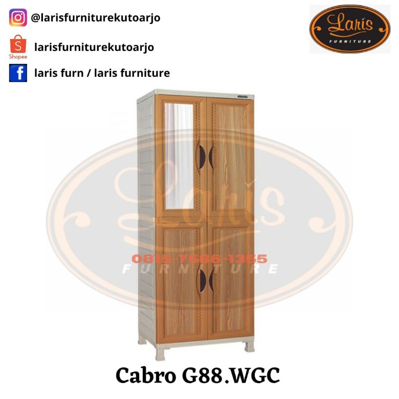 ALMARI PAKAIAN PLASTIK / CABINET NAPOLLY CABRO G88.WGC